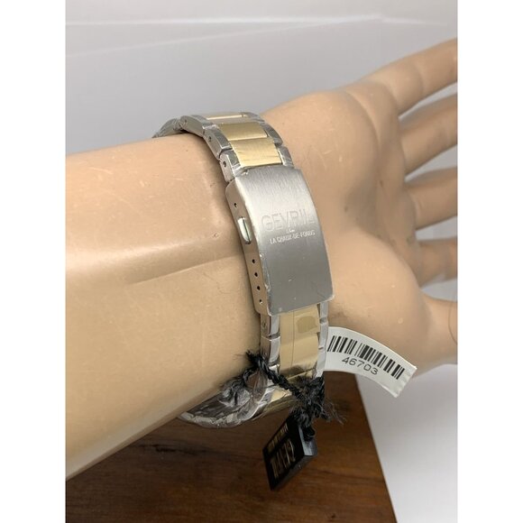 Gevril Men's Watch 46703 Riverside Swiss Automatic Green Dial Two Tone 43mm - Picture 10 of 14